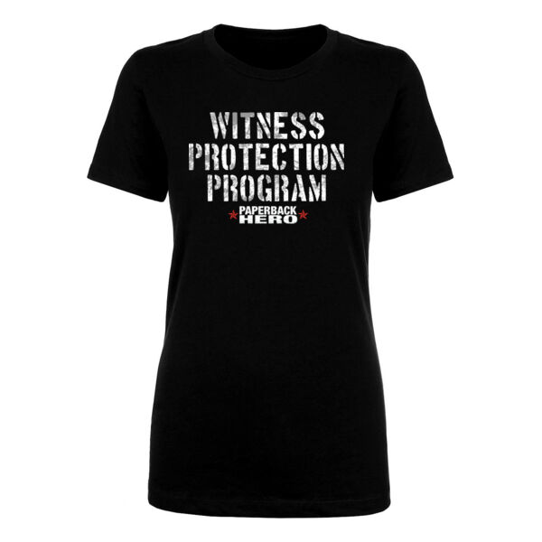 WITNESS PROTECTION PROGRAM - PREMIUM WOMEN'S S/S TEE - BLACK Thumbnail